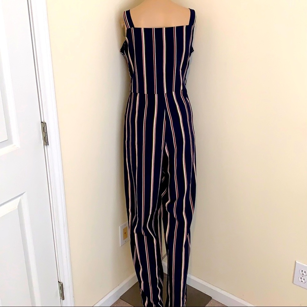 NWT AZ Striped Wide Leg Jumpsuit